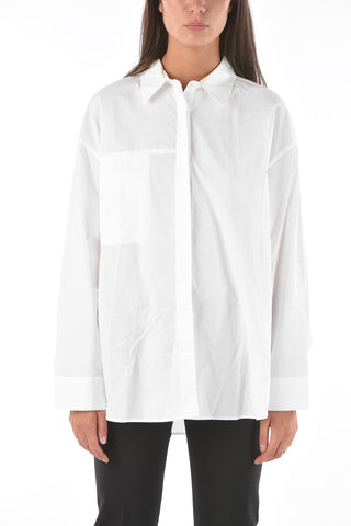 hidden closure solid color DAISY shirt