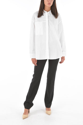 hidden closure solid color DAISY shirt
