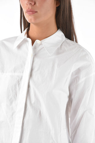 hidden closure solid color DAISY shirt
