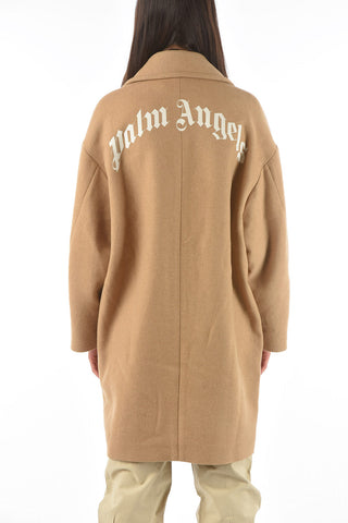 back printed 3-button chesterfield coat