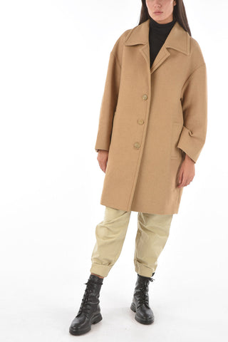 back printed 3-button chesterfield coat