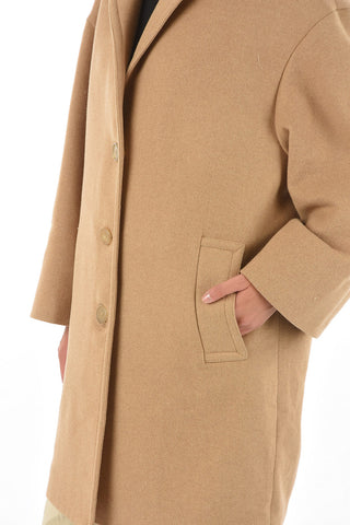 back printed 3-button chesterfield coat