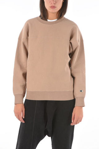 brushed crew-neck sweatshirt
