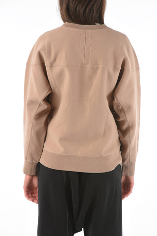 brushed crew-neck sweatshirt