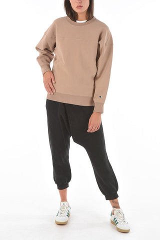 brushed crew-neck sweatshirt