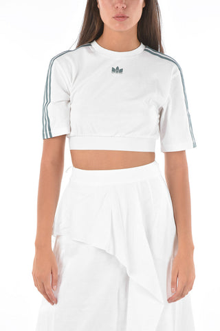 crew-neck cropped t-shirt