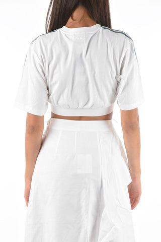 crew-neck cropped t-shirt