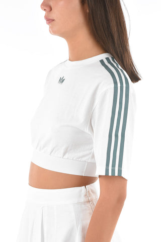 crew-neck cropped t-shirt
