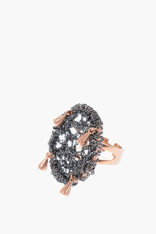 Round FACE OF DREAM Ring with Jewels