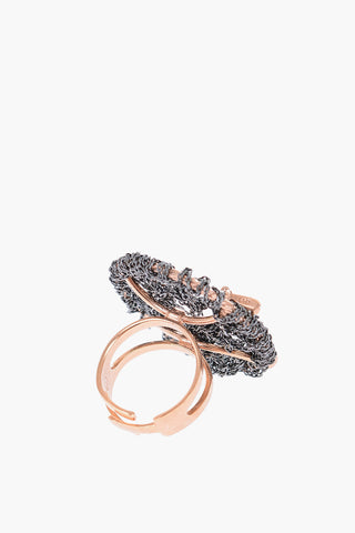Round FACE OF DREAM Ring with Jewels