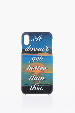 Printed Leather XS Max Iphone Case