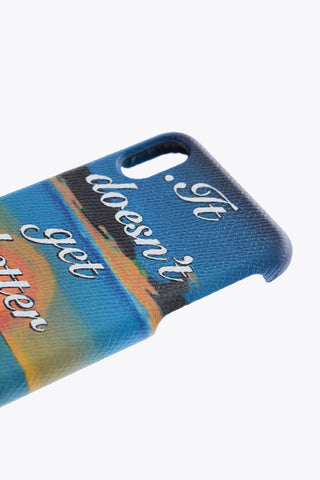 Printed Leather XS Max Iphone Case
