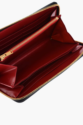JUN TAKAHASHI portafoglio in pelle stampato con chiusura zip