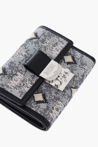 Mini Portafoglio in tessuto jacquard
