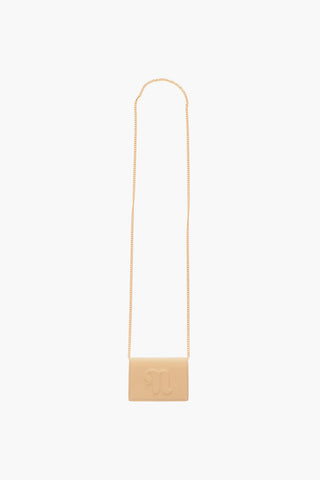 chain Shoulder Strap Faux Leather KINGSLEY Mini Card Holder