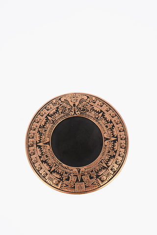 Spilla MAYAN CALENDAR con Motivo in Rilievo
