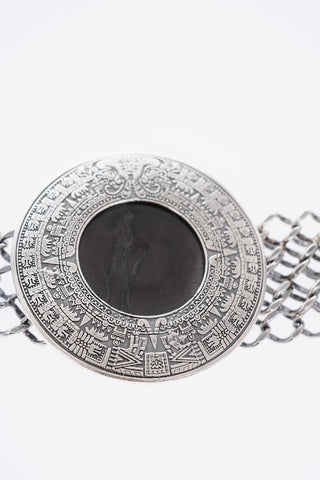 25mm Mayan Embossed Detail Chain Belt