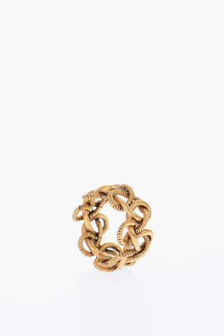 braided brass ring