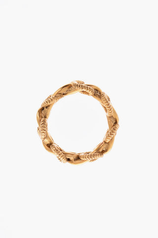 braided brass ring
