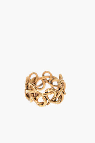 braided brass ring