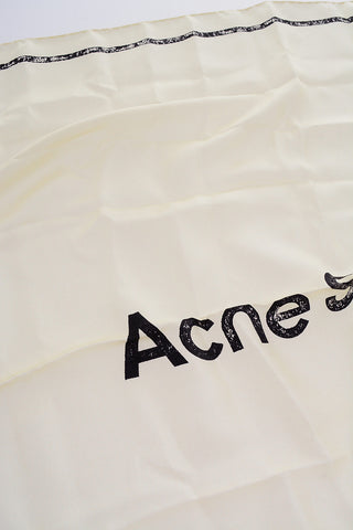 Foulard in seta con logo stampato
