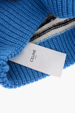 Beanie in lana ricamato