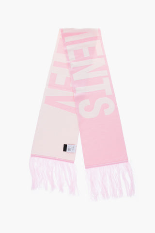 two-tone fringed scarf