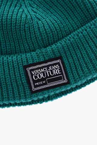 JEANS COUTURE solid color wool blend beanie