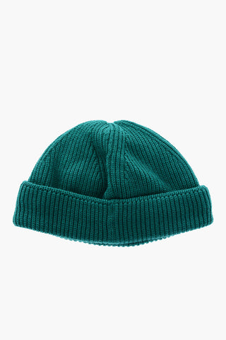 JEANS COUTURE solid color wool blend beanie