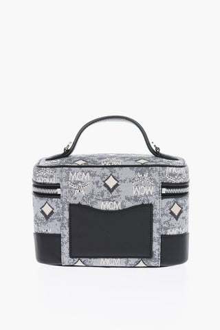 Borsa a mano in tessuto jacquard con tracolla removibile