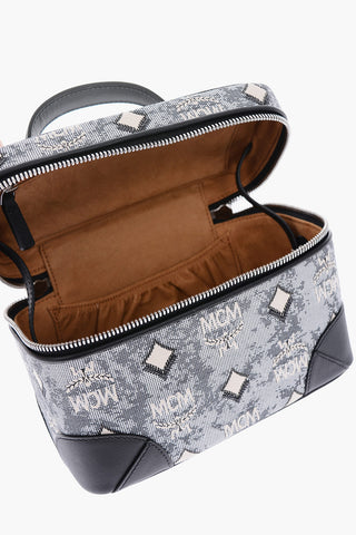 Borsa a mano in tessuto jacquard con tracolla removibile