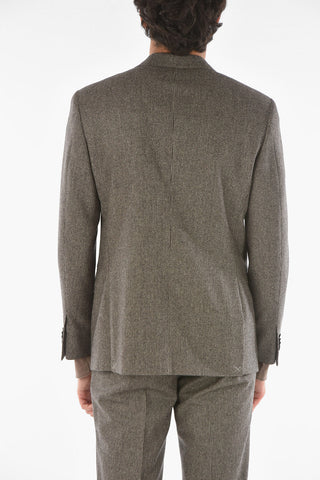 houndstooth MANTUA side vents notch lapel 2-button suit drop 6R