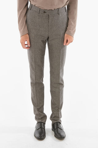 houndstooth MANTUA side vents notch lapel 2-button suit drop 6R