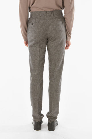 houndstooth MANTUA side vents notch lapel 2-button suit drop 6R