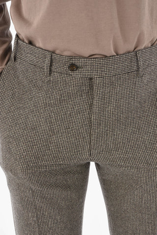 houndstooth MANTUA side vents notch lapel 2-button suit drop 6R