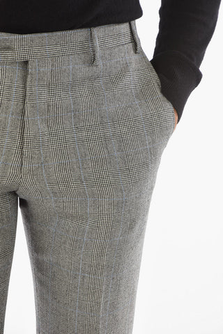 CC COLLECTION district check virgin wool side vents notch lapel RIGHT 2-button suit drop 7R