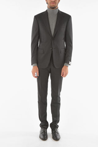 virgin wool MANTUA notch lapel 2-button suit drop 6R