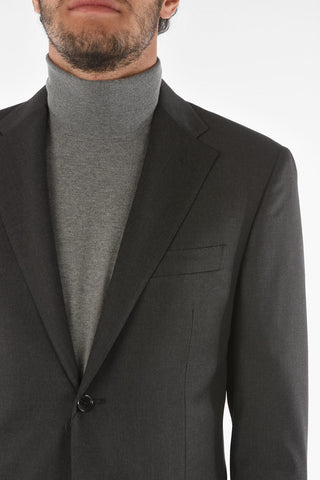 virgin wool MANTUA notch lapel 2-button suit drop 6R