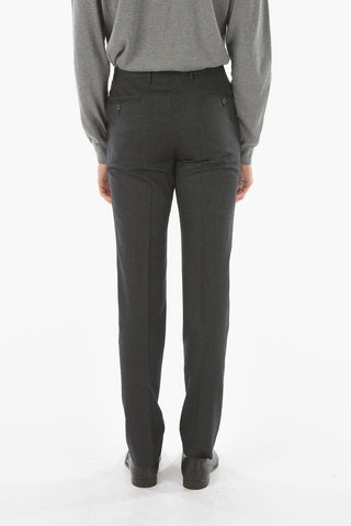 CC COLLECTION pinstriped RIGHT side vents notch lapel 2-button suit drop 7R