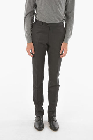 CC COLLECTION virgin wool RIGHT side vents 2-button suit drop 7R
