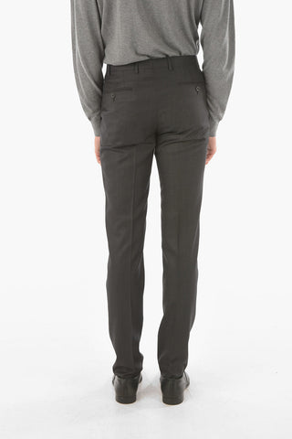 CC COLLECTION virgin wool RIGHT side vents 2-button suit drop 7R