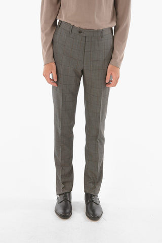 windowpane check hopsack MANTUA side vents suit drop 6R