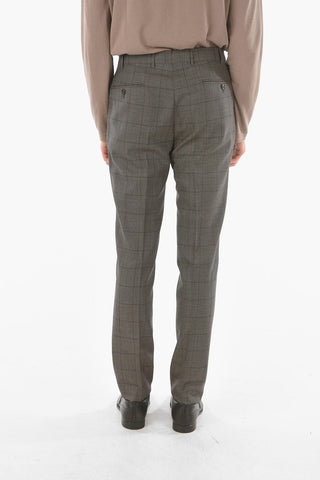 windowpane check hopsack MANTUA side vents suit drop 6R