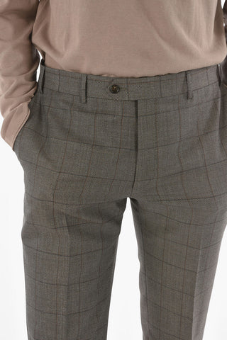 windowpane check hopsack MANTUA side vents suit drop 6R