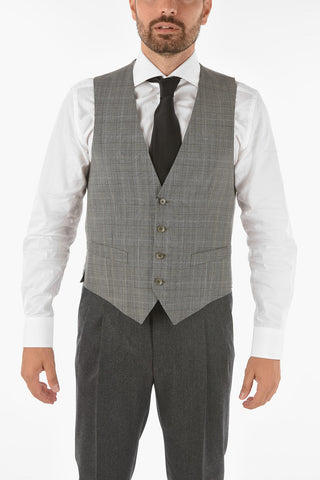 CC COLLECTION district check virgin wool RETAILORED Vest
