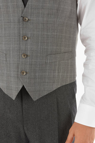 CC COLLECTION district check virgin wool RETAILORED Vest