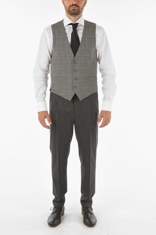 CC COLLECTION district check virgin wool RETAILORED Vest