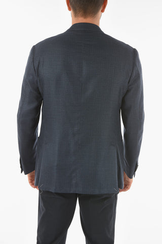 silk and cashmere LEADER SOFT notch lapel 2-button blazer