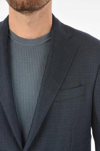 silk and cashmere LEADER SOFT notch lapel 2-button blazer