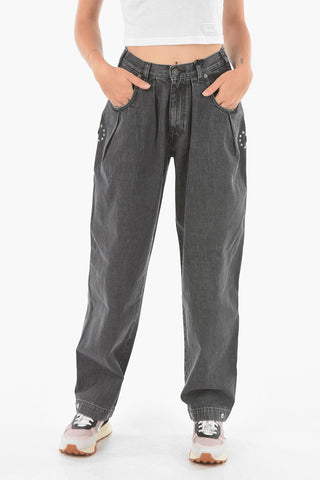 Jeans D-CONCIAS-SP5 a 1 Pince con Borchie 21cm L.32